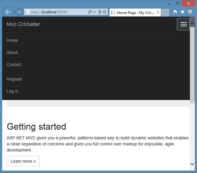 Responsive Menu in MVC 5